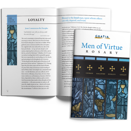 Men of Virtue Rosary cover and interior