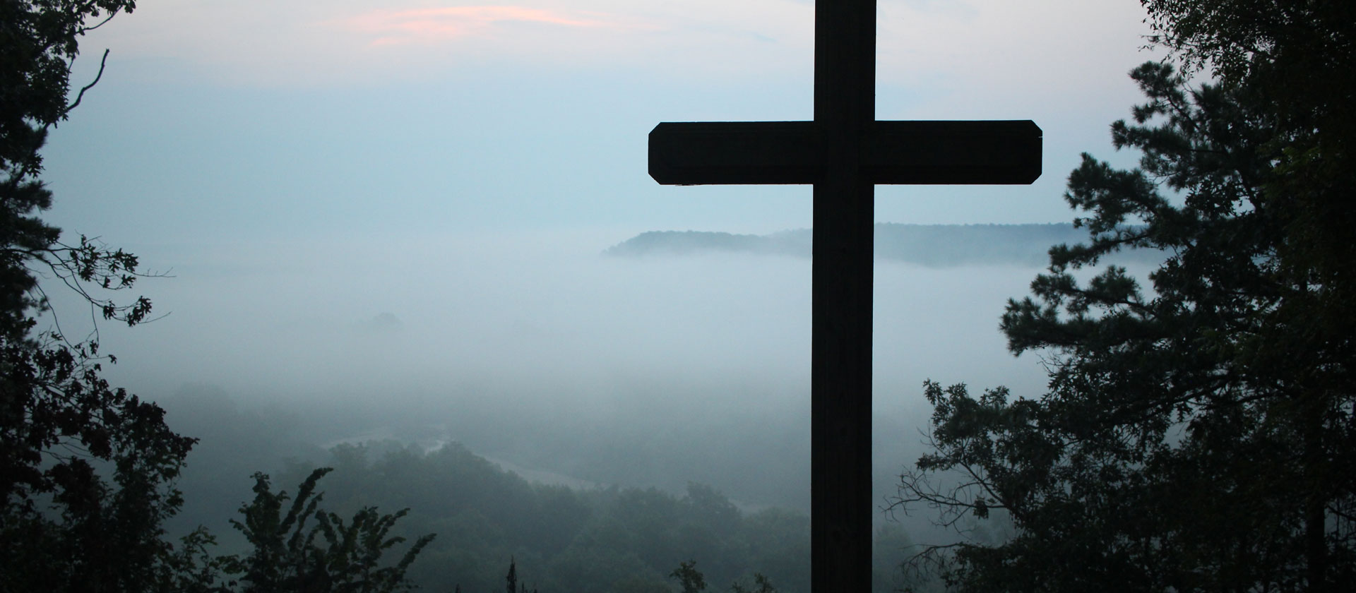 Cross with landscape